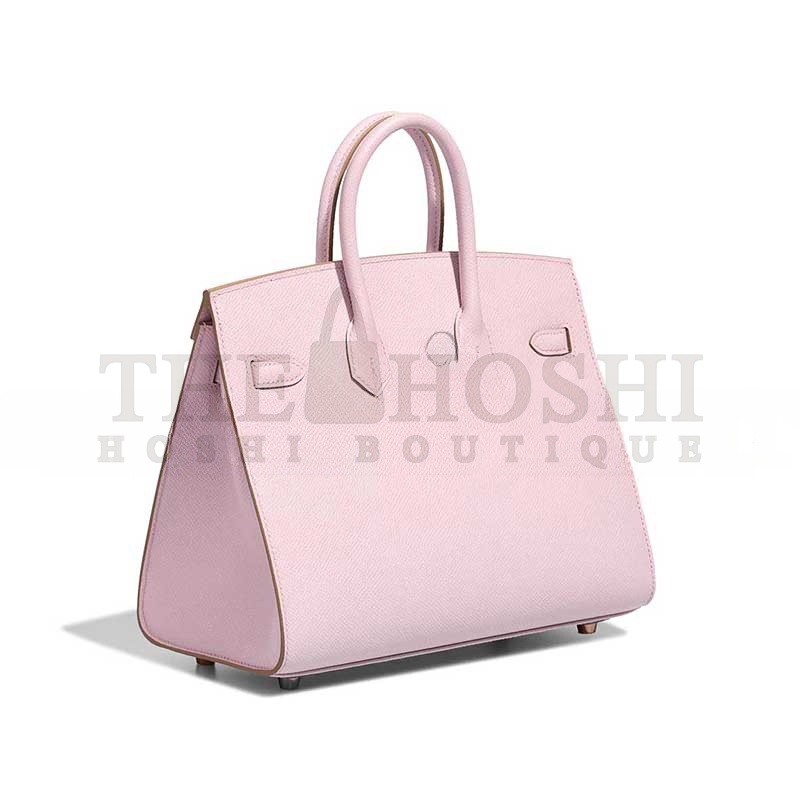H**me5 BIRKIN 25 EPSOM ROSE-GOLD HARDWARE ROSE SAKURA 635247 (25*20*13cm) Master Quality